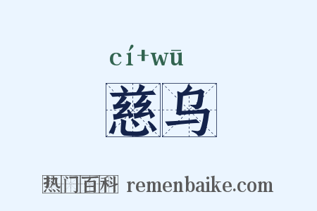 慈乌是什么意思的图片